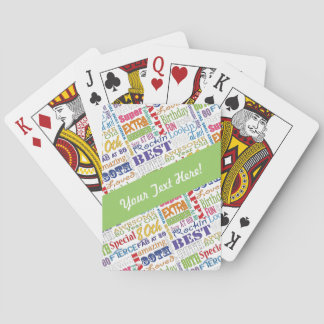 Jeu De Cartes Cadeaux personnalisés pour la fête du 80e annivers