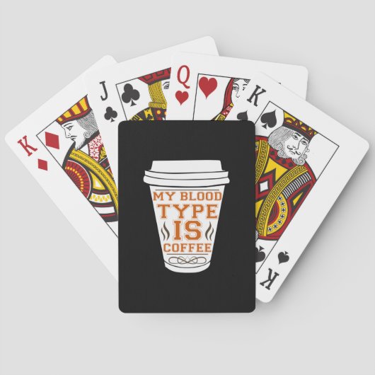Jeu De Cartes Café Art Mon Sang Est Café (dos)