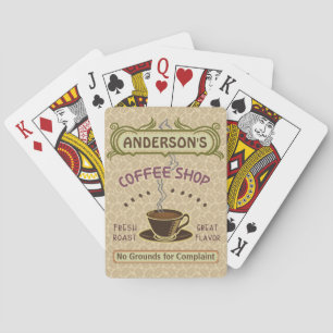 Jeu De Cartes Café avec Coupe Créez votre propre personnalisatio