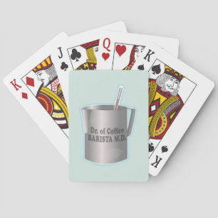 Jeu De Cartes Café Barista faisant drôle docteur