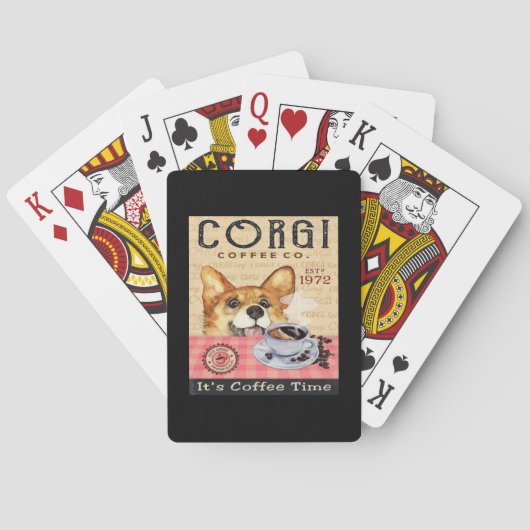 Jeu De Cartes Café Chien Corgi (dos)