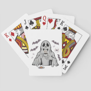 Jeu De Cartes Café éffrayant Ghost Boire Halloween Café