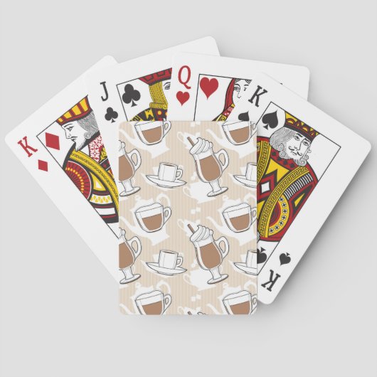 Jeu De Cartes Café, motif doux (dos)