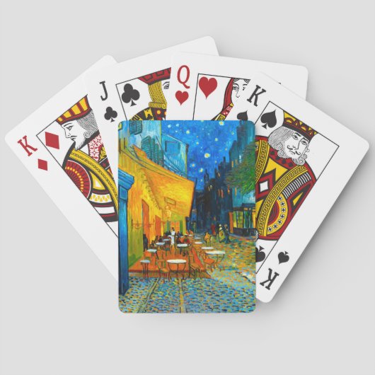 Jeu De Cartes Café Van Gogh Terrasse en soirée (dos)