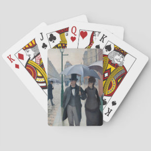 Jeu De Cartes Caillebotte Paris, rue de jour de pluie, œuvre d'a