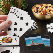 Jeu De Cartes Cairn à la mer Méditerranée (In Situ)