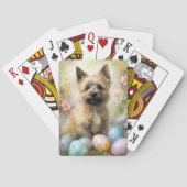 Jeu De Cartes Cairn Terrier avec les oeufs de Pâques (dos)