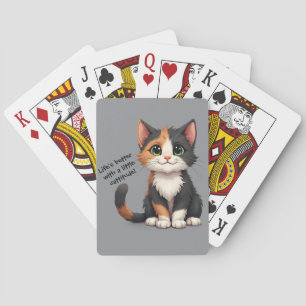 Jeu De Cartes Calico Kitten Whimsical avec attitude