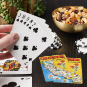 Jeu De Cartes California Golden State Map Playing Cards (In Situ)