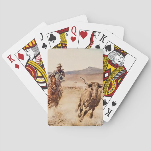 Jeu De Cartes "California Vaquero" par Edward Borein (dos)