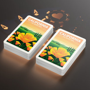 Jeu De Cartes Californie vintage