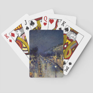 Jeu De Cartes Camille Pissarro - Boulevard Montmartre en nuit