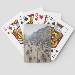 Jeu De Cartes Camille Pissarro - Boulevard Montmartre, matin