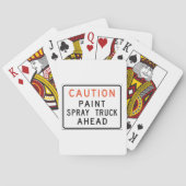 Jeu De Cartes Camion de pulvérisation de peinture attention deva (dos)