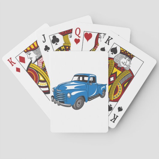 Jeu De Cartes Camion de ramassage classique (dos)