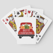 Jeu De Cartes Camion de Thanksgiving (dos)