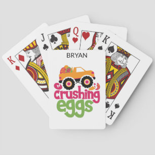 JEU DE CARTES "CAMION ÉCRASANT LES OEUFS" JOUER DES CARTES PERSO