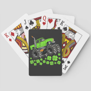 Jeu De Cartes Camion Monstre Chanceux de la Saint-Patrick pour T