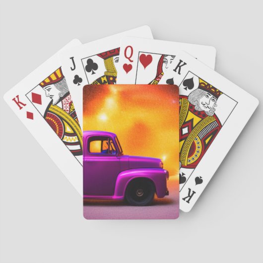 Jeu De Cartes Camion pourpre (dos)