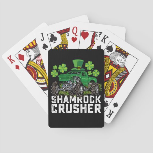 Jeu De Cartes Camion shamrock Croisher Jour de la Saint Patrick  (dos)