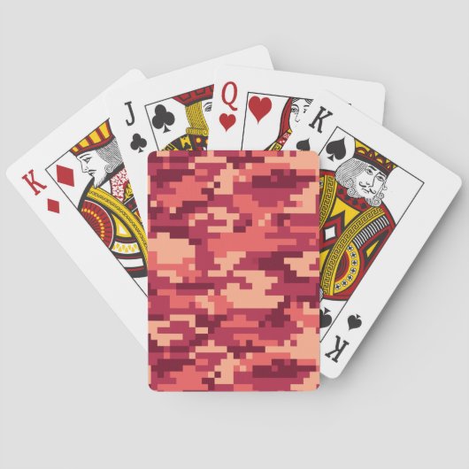 JEU DE CARTES CAMO NUMÉRIQUE DÉSERT MARTIAN / CAMOUFLAGE (dos)