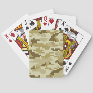 Jeu De Cartes Camouflage 8 bits pour désert numérique / Camo
