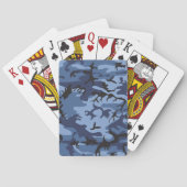 Jeu De Cartes Camouflage bleu marine, Militaire, Armée (dos)