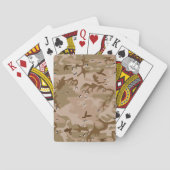 Jeu De Cartes Camouflage Désert Avec Galets, Militaire, Armée (dos)