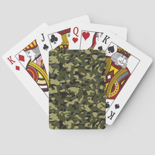 Jeu De Cartes Camouflage Euro Printemps  (dos)