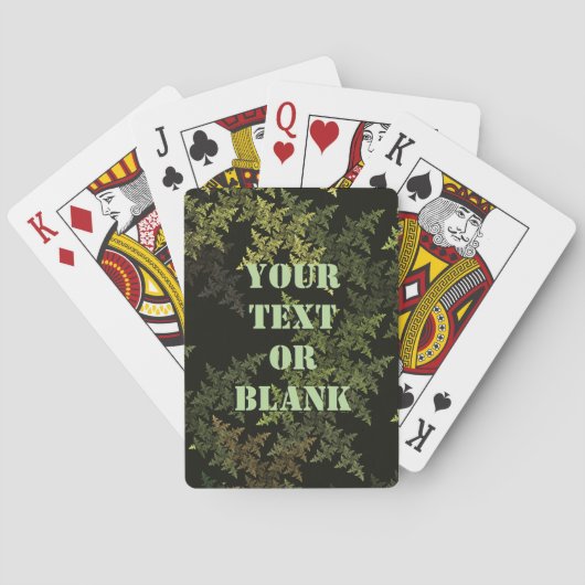 Jeu De Cartes Camouflage fractal (dos)