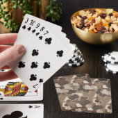Jeu De Cartes Camouflage Militaire Tons Terre Bruns (In Situ)