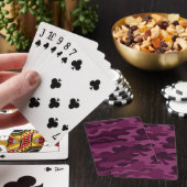 Jeu De Cartes Camouflage Monocolore Pourpre Tyrien (In Situ)