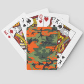 Jeu De Cartes Camouflage orange et vert, Militaire, Armée (dos)