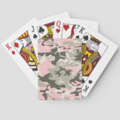 Jeu De Cartes Camouflage rose et vert, Militaire, Armée (dos)