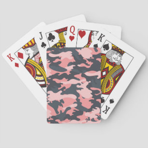 Jeu De Cartes Camouflage rose : Motif Vintage classique