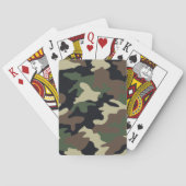 Jeu De Cartes Camouflage vert (dos)