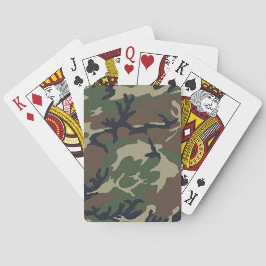 Jeu De Cartes camouflage vert Brown (dos)