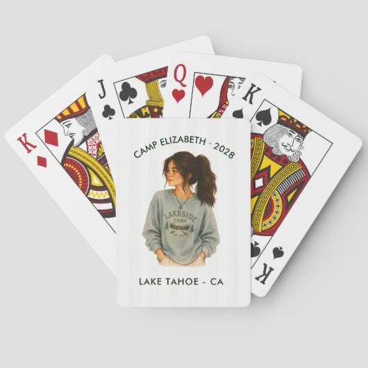 Jeu De Cartes Camp Bride Lakeside Enterrement de Vie de Jeune Fi (dos)