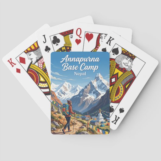 Jeu De Cartes Camp de base de l'Annapurna Népal (dos)