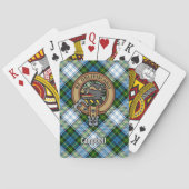 Jeu De Cartes Campbell Crest au-dessus de Tartan (dos)