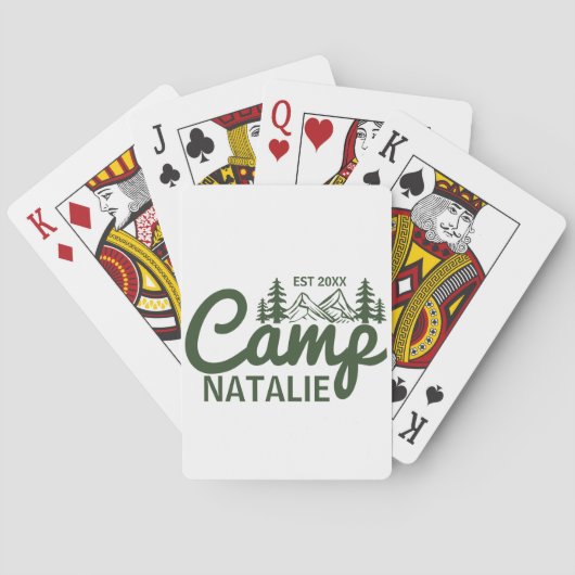 Jeu De Cartes Camping personnalisé Bachelorette Party Bridesmait (dos)