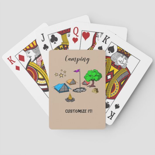 Jeu De Cartes Camping Playing Cards (dos)