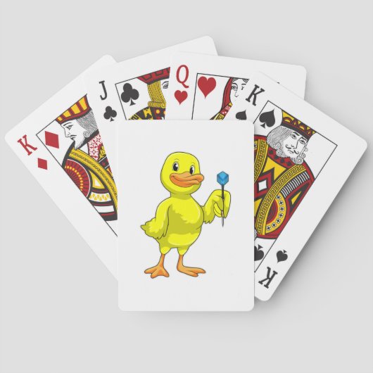 Jeu De Cartes Canard aux fléchettes avec tarte (dos)