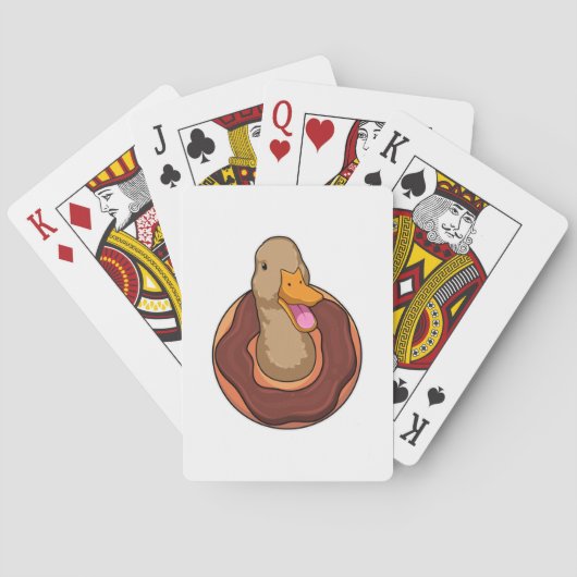 Jeu De Cartes Canard avec Donut (dos)