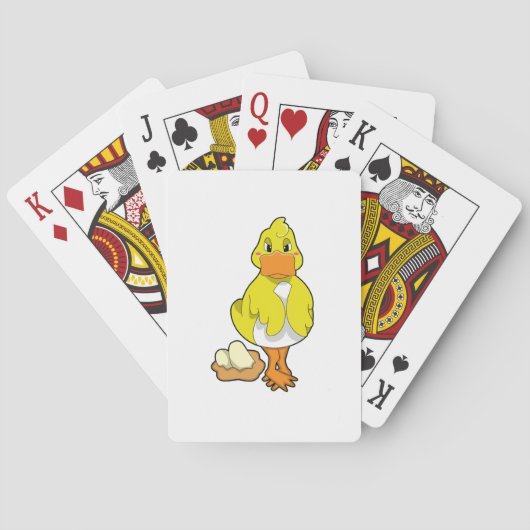 Jeu De Cartes Canard avec oeufs (dos)