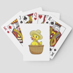 Jeu De Cartes Canard comme fermier avec panier