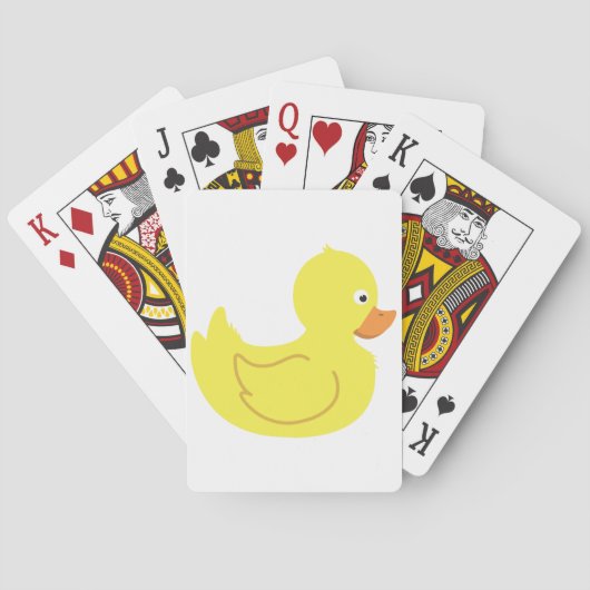 Jeu De Cartes Canard en caoutchouc (dos)