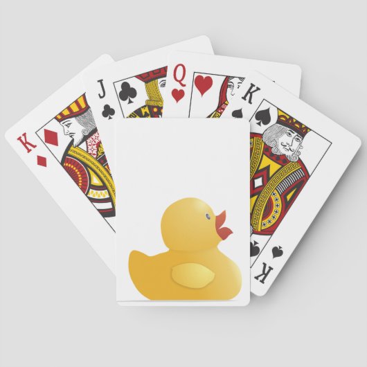 Jeu De Cartes Canard en caoutchouc jaune (dos)