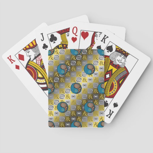 Jeu De Cartes Cancer & Dragon de Terre (dos)