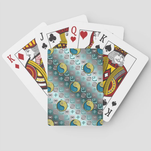 Jeu De Cartes Cancer & Serpent de Métal (dos)